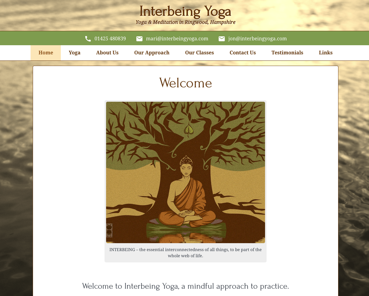 Interbeing Yoga home page